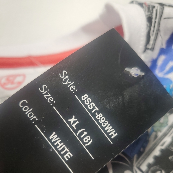 Sacred Crown boys XL radio graffiti print all over short sleeve t shirt - Picture 5 of 7